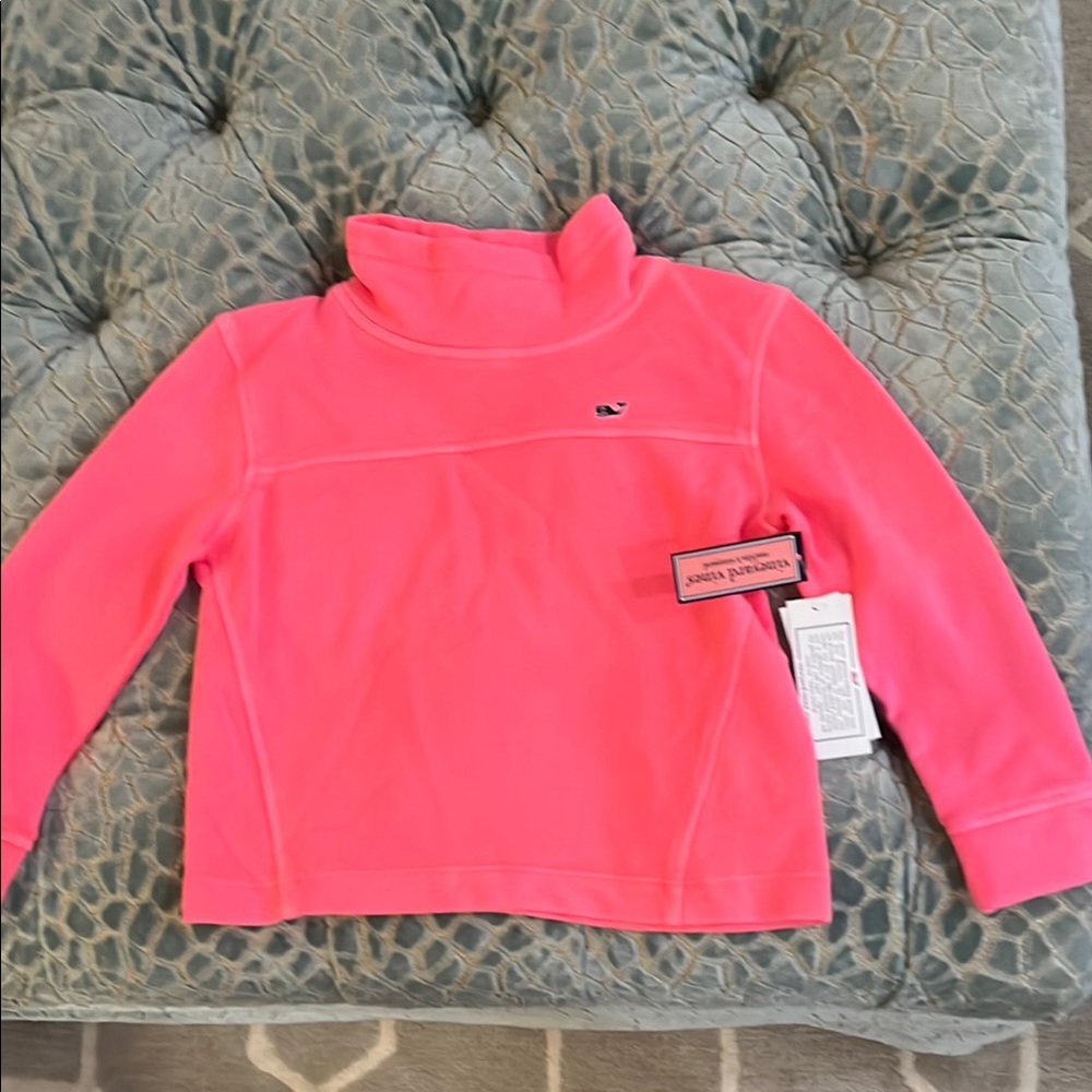 Vibrant Pink Turtleneck Top
Color on tag states.  Neon watermelon